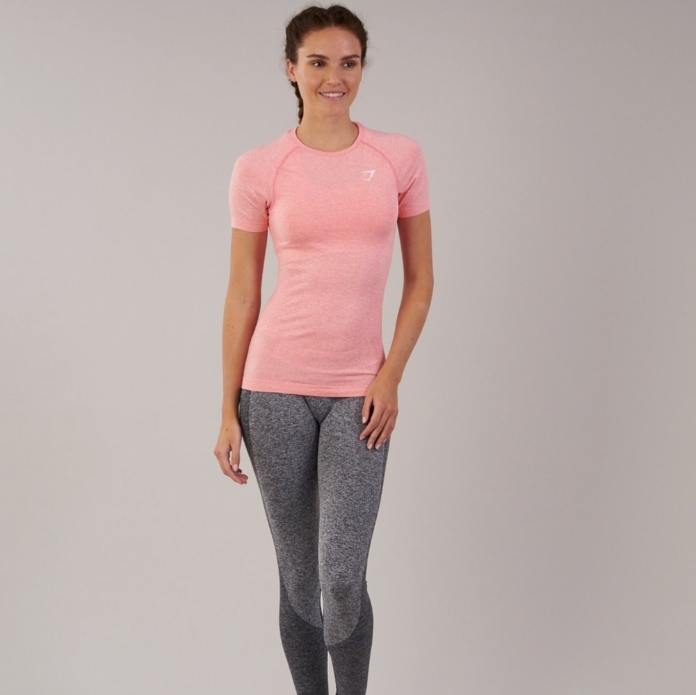 Gymshark pink marl t shirt